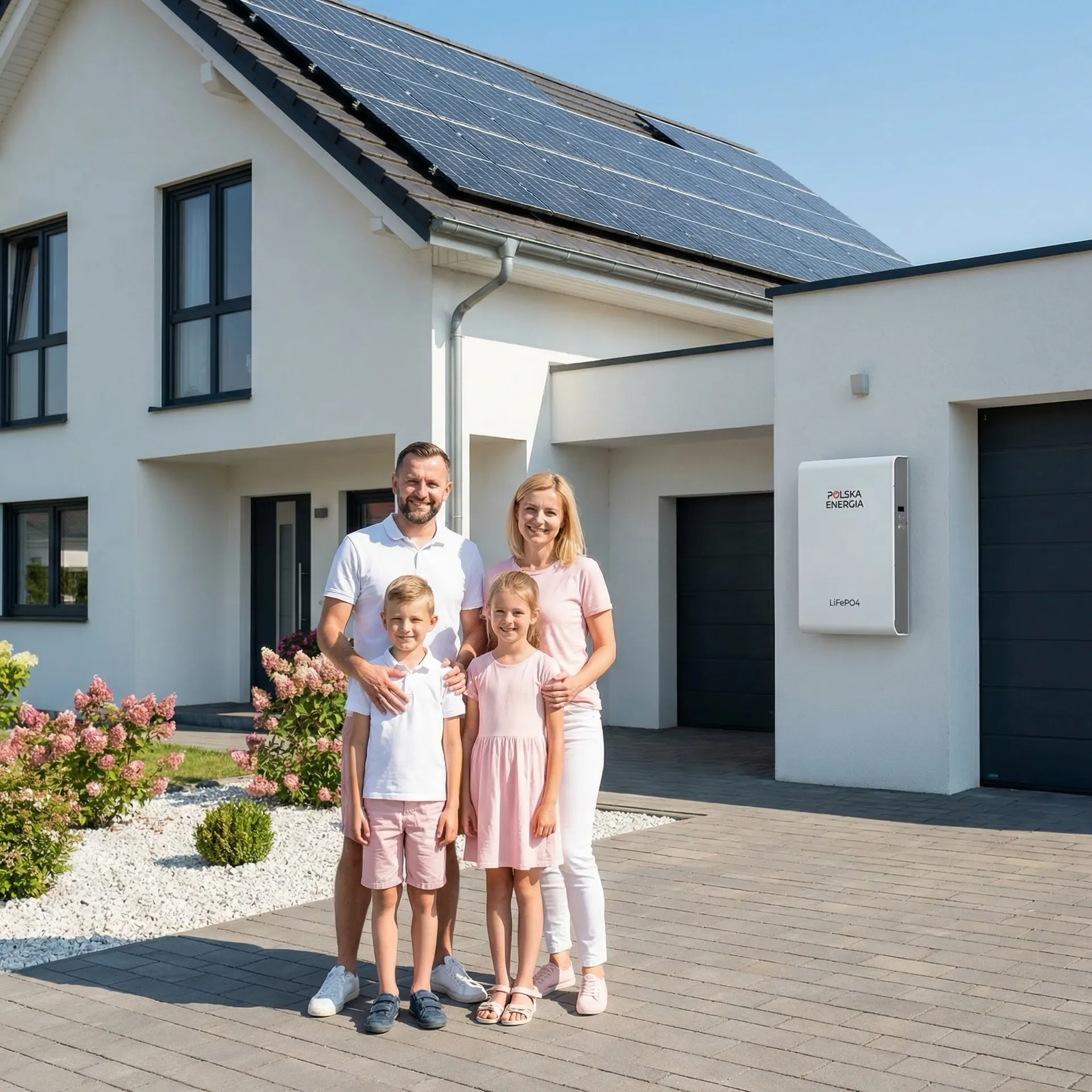 Rodzina z magazynem energii i taryfą dynamiczną G13