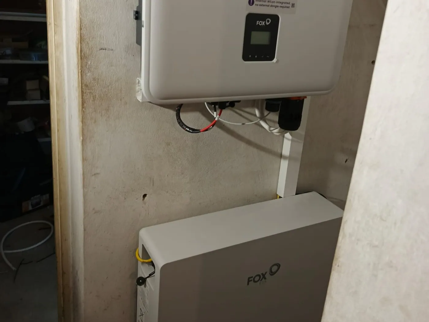 Montaż magazynu energii FoxESS 11,52 kWh (1/2)